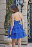 A824 Nox Anabel Short Tiered of 3 layers of ruffles on skirt