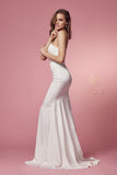 Style: E483 Nox Anabel Destination & Casual White Sizes 2-16 Bridal Cotillion