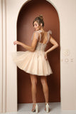 Style: F728 Homecoming Sleeveless Short Sizes 00-16 Lilac, Champagne Barbie