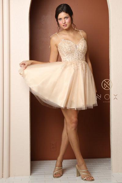 Strapless Ballerina Style Short Dress