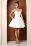 Style: F732 Short Homecoming Dance Dress 00-16 Blush, Champagne, Silver, White New Arrival