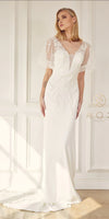 Style: JE927 Nox Anabel Bridal Wedding Gown Dress with Train White Sizes 2-16