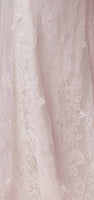 Style: JS923 White Wedding Gown Sizes 2-16 Short Train Flower Embroidery on Flower Lace Fabric