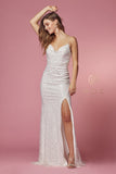 Style: R1031W Versatile White Dress Gown Pageant Wedding Prom Destination Sizes 2-16