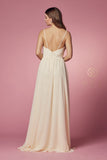 Style: R275 Bridesmaids, Evening, Formal, Gown, Dress, V-Nck Side Slit Burgundy, Green, Lt Gold, Rose