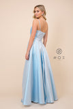 Style: R347 Plunging floor-length dresses which are lighter and give a more fluttery effect