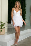 Style: R757W Sizes 2-16 White only Homecoming Dance Short Dress