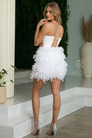 Style: R757W Sizes 2-16 White only Homecoming Dance Short Dress