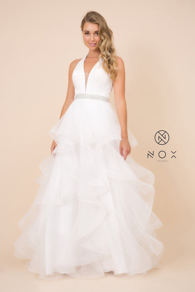 Style: T256 Wedding and Prom Gown XS-2XL Empire Waist with Ruffles