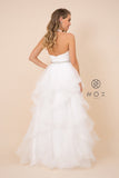 Style: T256 Wedding and Prom Gown XS-2XL Empire Waist with Ruffles