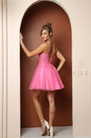 Style: T724 Homecoming Dress Short Sizes 00-16 Corn Flower, Lemon, Lilac, Fushia, Royal Blue