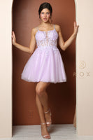 Style: T724 Homecoming Dress Short Sizes 00-16 Corn Flower, Lemon, Lilac, Fushia, Royal Blue