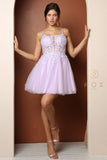 Style: T724 Homecoming Dress Short Sizes 00-16 Corn Flower, Lemon, Lilac, Fushia, Royal Blue